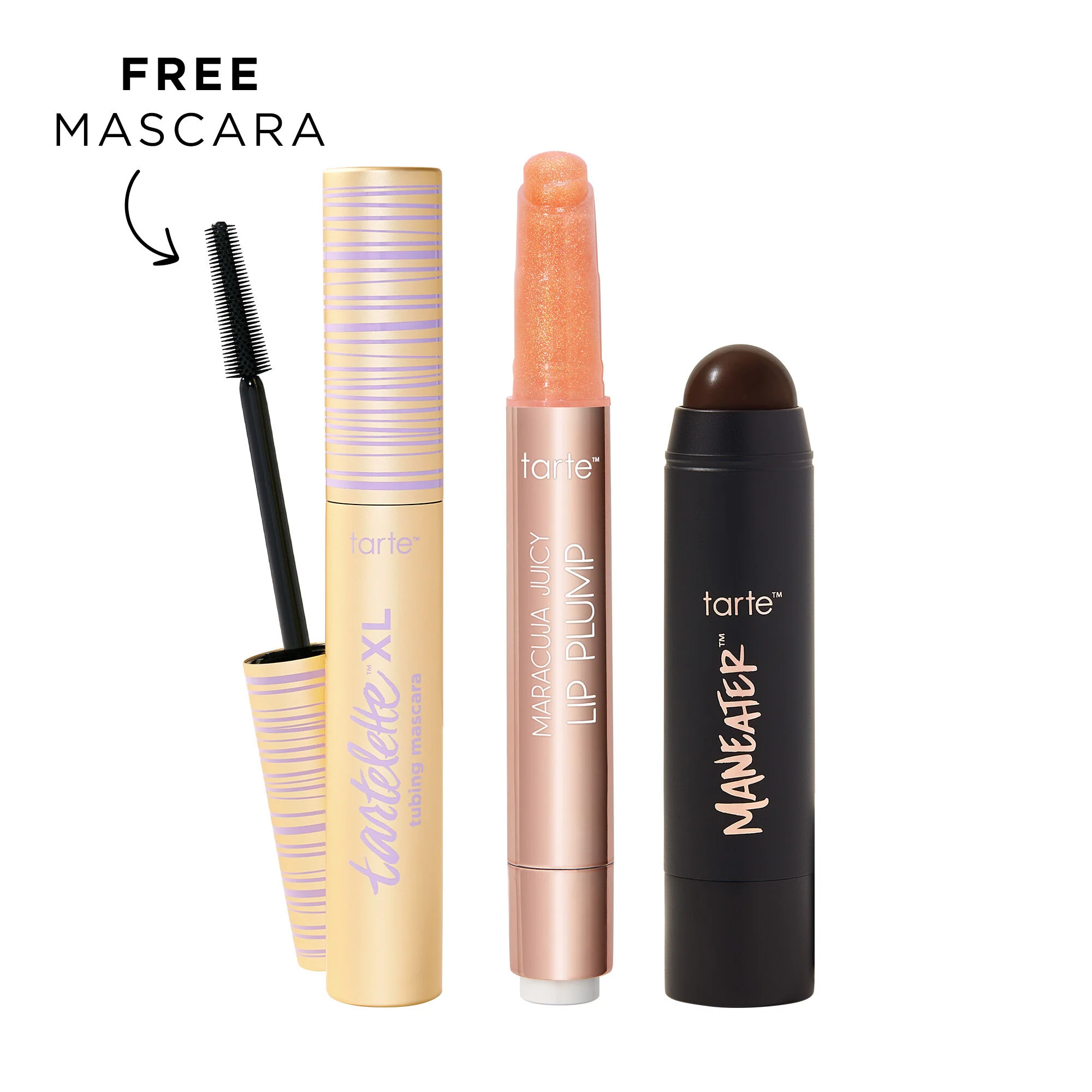 maracuja juicy lip shimmer, XL tubing mascara and bronzer stick trio - Image 7